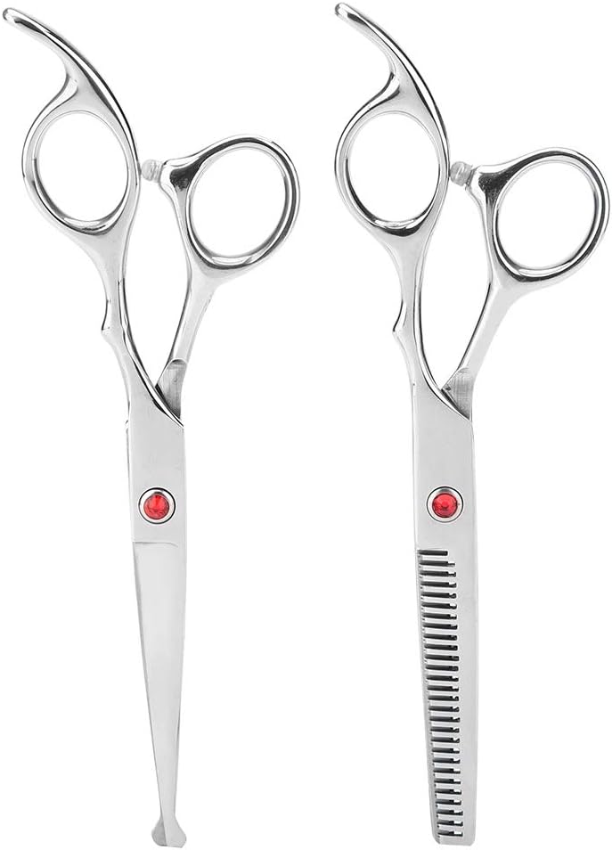 QANYEGN Haarschneide-Ausdünnungsscheren-Set, Salon-Friseur-Haarschnitt-Set, Haarschneideschere Für Familienfriseur-Friseurschere(Rote Schrauben) 1 51UJjBErm+L. AC SL1001 - beautyscript