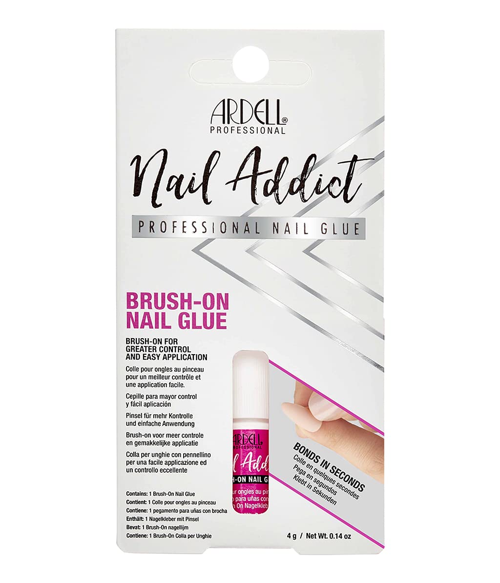 ARDELL Nagelkleber mit Pinsel Applikator für künstliche Nägel, eingerissene Fingernägel & Nail Tips | extra stark & schnelltrocknend | Professional Nail Glue in Salon Qualität, Kleber Inhalt 4g 1 61hApRySQqL. SL1195 - beautyscript