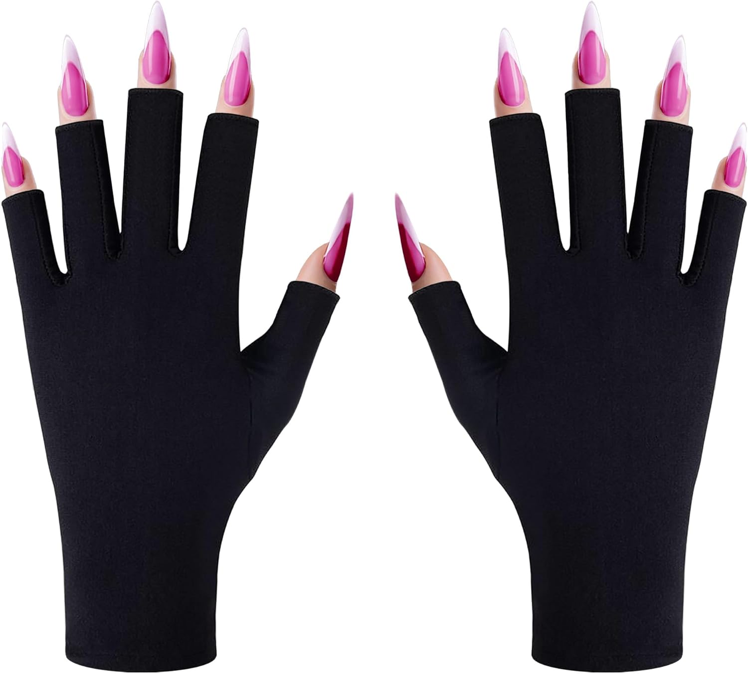 UV-Handschuhe für Nägel UV Schutzhandschuhe Gel Maniküre Handschuhe Anti UV Fingerlose Handschuhe Schützen Hand Vor Uv Lampe Nail Art Hautpflege für Damen Maniküre Autofahren Angeln (1 Paar Schwarz) 1 61mjlQpjrNL. AC SL1500 - beautyscript